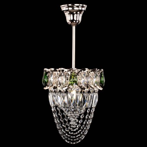 Люстра Водоворот №1 мини с подвесом зеленая в Самаре Гусь Хрустальный