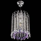 Люстра Зима капель журавлик фиолетовая в Самаре