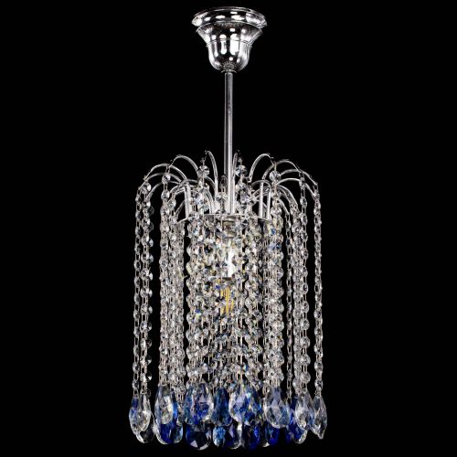 Люстра Зима капель журавлик синяя в Самаре Гусь Хрустальный