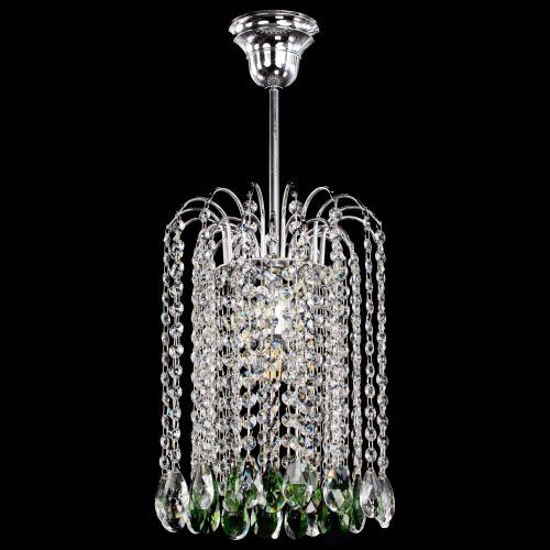 Люстра Зима капель журавлик зеленая в Самаре Гусь Хрустальный