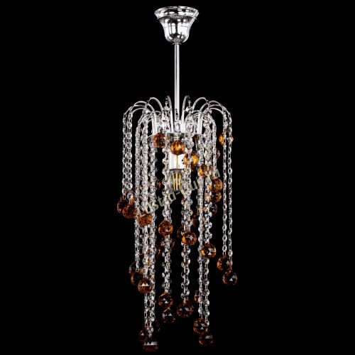 Люстра Зима каскад шар 30 чайная в Самаре Гусь Хрустальный