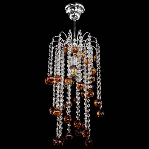 Люстра Зима каскад шар 30 чайная в Самаре Гусь Хрустальный