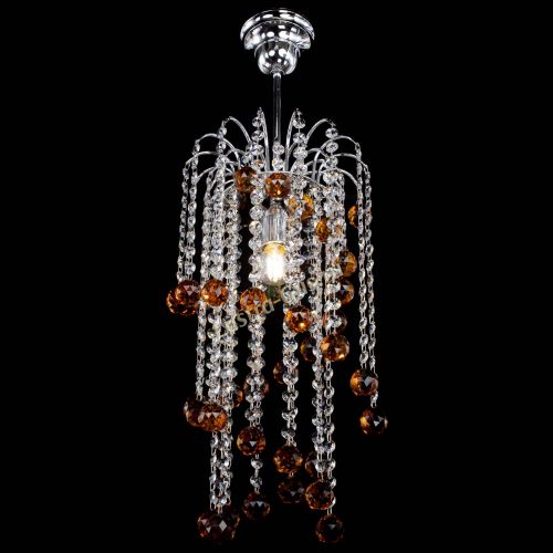 Люстра Зима каскад шар 30 чайная в Самаре Гусь Хрустальный