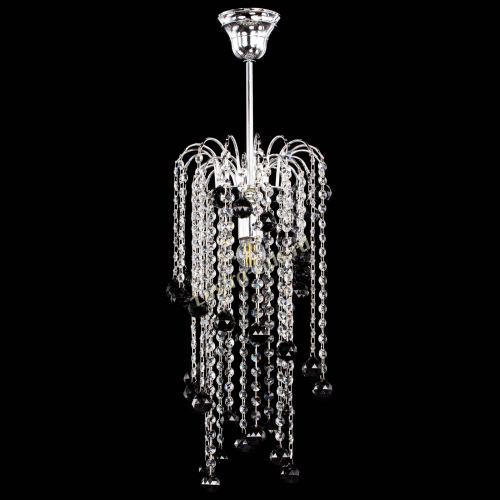 Люстра Зима каскад шар 30 черная в Самаре Гусь Хрустальный