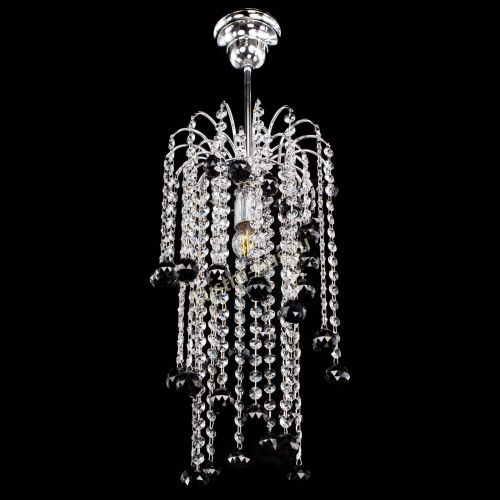 Люстра Зима каскад шар 30 черная в Самаре Гусь Хрустальный