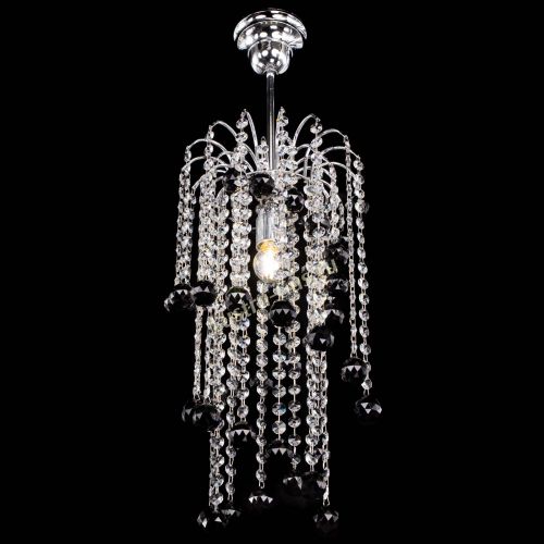 Люстра Зима каскад шар 30 черная в Самаре Гусь Хрустальный