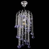 Люстра Зима каскад шар 30 фиолетовая в Самаре