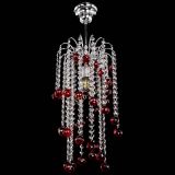 Люстра Зима каскад шар 30 красная в Самаре Люстра Зима каскад шар 30 красная в Самаре