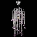 Люстра Зима каскад шар 30 розовая в Самаре