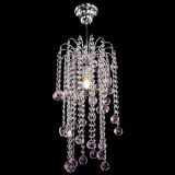 Люстра Зима каскад шар 30 розовая в Самаре