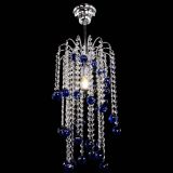 Люстра Зима каскад шар 30 синяя в Самаре