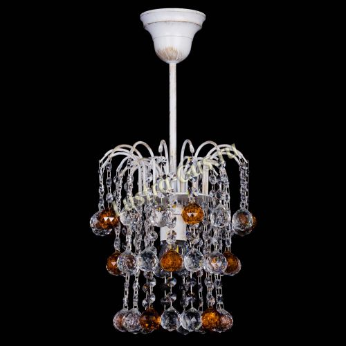 Люстра Зима шар чайная (белая патина)  в Самаре Гусь Хрустальный