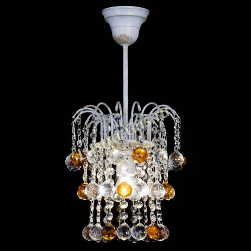 Люстра Зима шар чайная (белая патина)  в Самаре Гусь Хрустальный