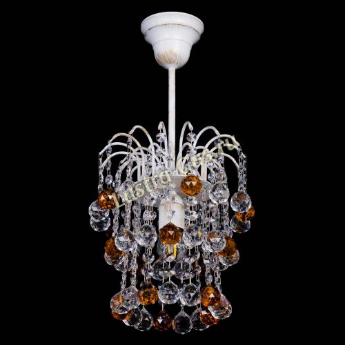 Люстра Зима шар чайная (белая патина)  в Самаре Гусь Хрустальный