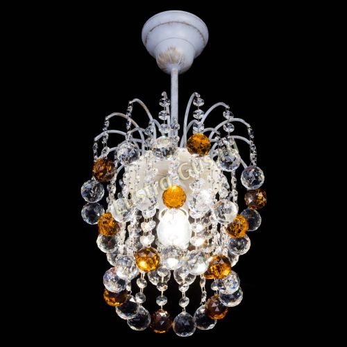 Люстра Зима шар чайная (белая патина)  в Самаре Гусь Хрустальный