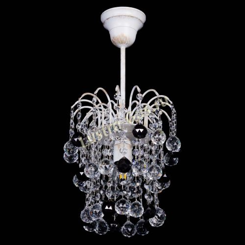 Люстра Зима шар черная (белая патина)  в Самаре Гусь Хрустальный