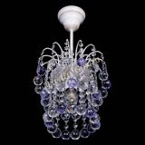 Люстра Зима шар фиолетовая (белая патина)  в Самаре