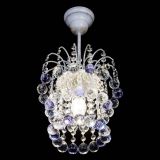 Люстра Зима шар фиолетовая (белая патина)  в Самаре