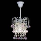 Люстра Зима шар розовая (белая патина)  в Самаре