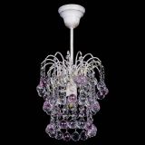 Люстра Зима шар розовая (белая патина)  в Самаре