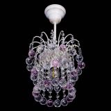 Люстра Зима шар розовая (белая патина)  в Самаре