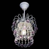 Люстра Зима шар розовая (белая патина)  в Самаре