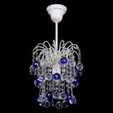 Люстра Зима шар синяя (белая патина)  в Самаре