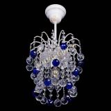 Люстра Зима шар синяя (белая патина)  в Самаре