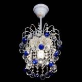 Люстра Зима шар синяя (белая патина)  в Самаре