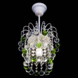 Люстра Зима шар зеленая (белая патина)  в Самаре