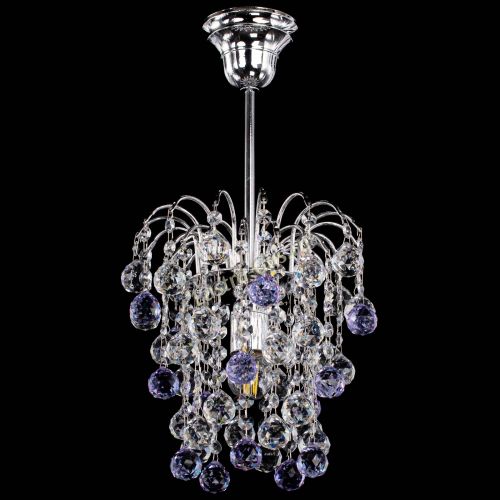 Люстра Зима шар фиолетовая в Самаре Гусь Хрустальный
