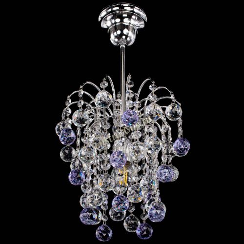 Люстра Зима шар фиолетовая в Самаре Гусь Хрустальный