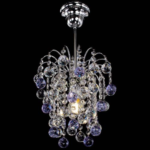 Люстра Зима шар фиолетовая в Самаре Гусь Хрустальный