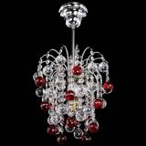 Люстра Зима шар красная в Самаре