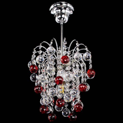 Люстра Зима шар красная в Самаре Гусь Хрустальный