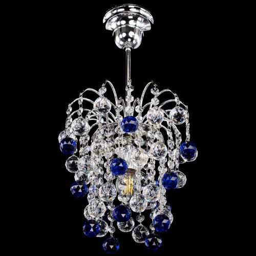 Люстра Зима шар синяя в Самаре Гусь Хрустальный