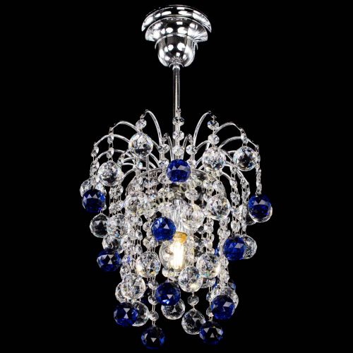 Люстра Зима шар синяя в Самаре Гусь Хрустальный