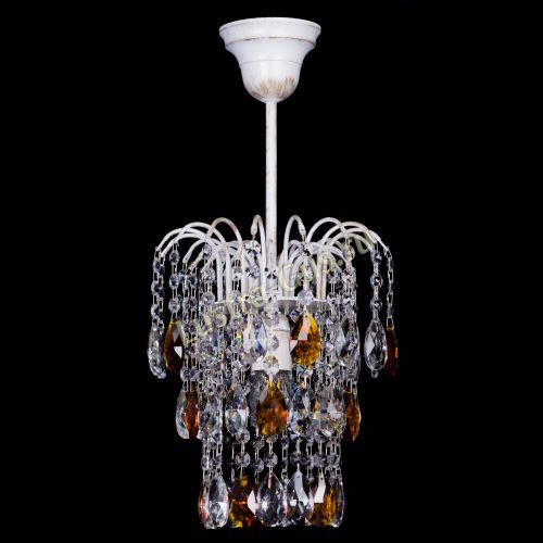 Люстра Зима журавлик чайная (белая патина) в Самаре Гусь Хрустальный