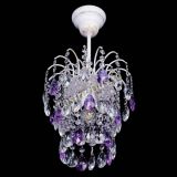 Люстра Зима журавлик фиолетовая (белая патина) в Самаре