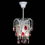 Люстра Зима журавлик красная (белая патина) в Самаре