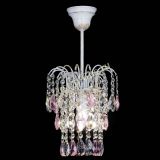 Люстра Зима журавлик розовая (белая патина) в Самаре