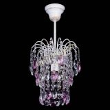 Люстра Зима журавлик розовая (белая патина) в Самаре