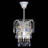 Люстра Зима журавлик синяя (белая патина) в Самаре