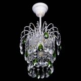 Люстра Зима журавлик зеленая (белая патина) в Самаре