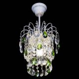 Люстра Зима журавлик зеленая (белая патина) в Самаре