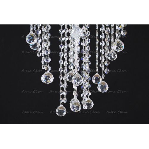 Люстра Катерина Космос 5 ламп шар 30 мм длинная  в Самаре Гусь Хрустальный