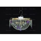 Люстра Анжелика журавлик фиолетовая в Самаре