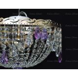 Люстра Анжелика журавлик фиолетовая в Самаре