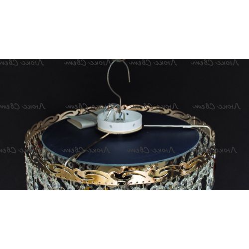 Люстра Анжелика журавлик синяя в Самаре Гусь Хрустальный