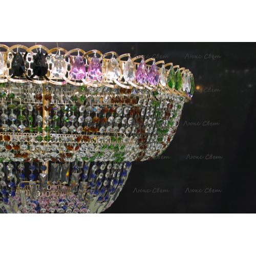 Люстра Водопад Колор 80 см в Самаре Гусь Хрустальный